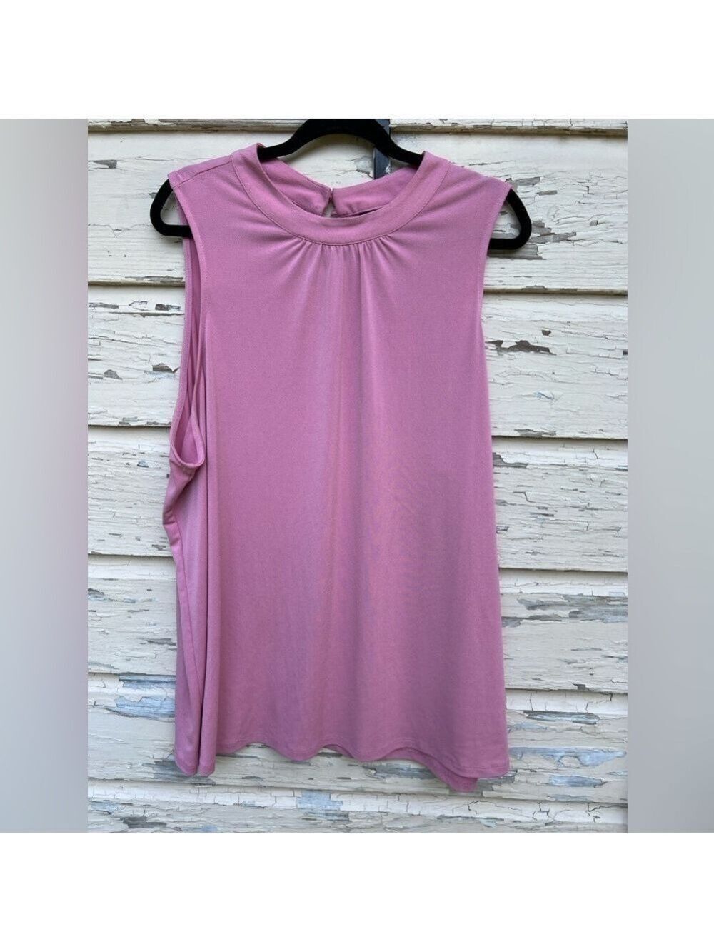 Torrid Pastel Pink Career Work Casual Office Sleeveless Textured Blouse Size 4